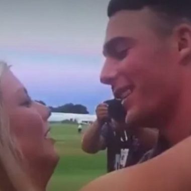 Aaron Wise Awkward Kiss