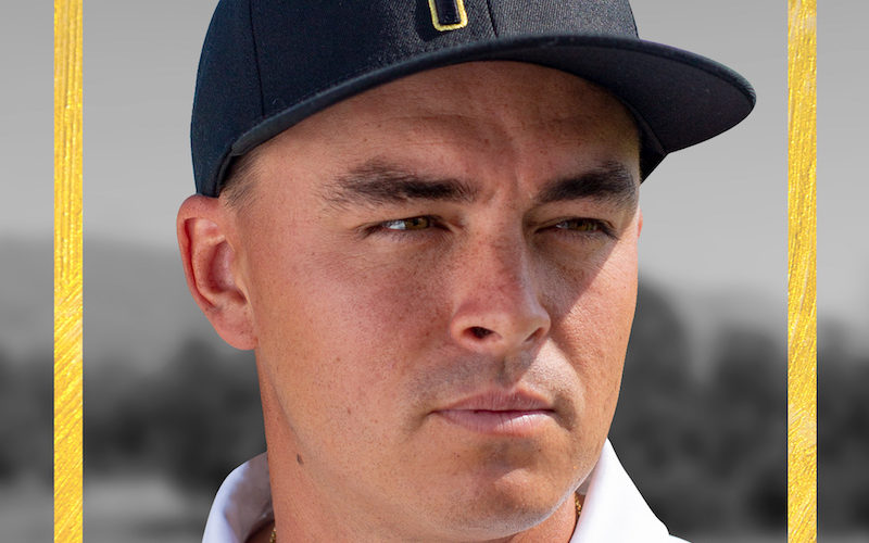 the p on rickie fowler's hat