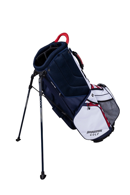 5 patriotic golf bags dripping red, white and blue for the USA